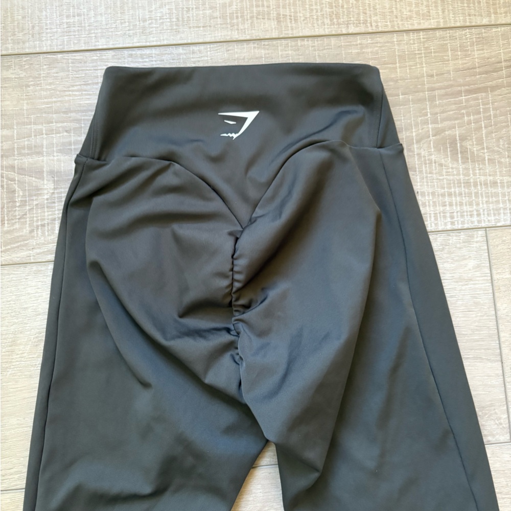 Gymshark Power Dark Green Srunch Bum High-Waisted Leggings Size XS - Picture 6 of 6